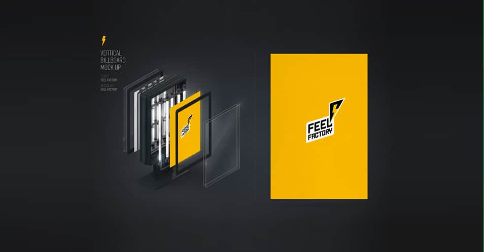 Vertical Billboard Mock Up Vertical Billboard Mock Up