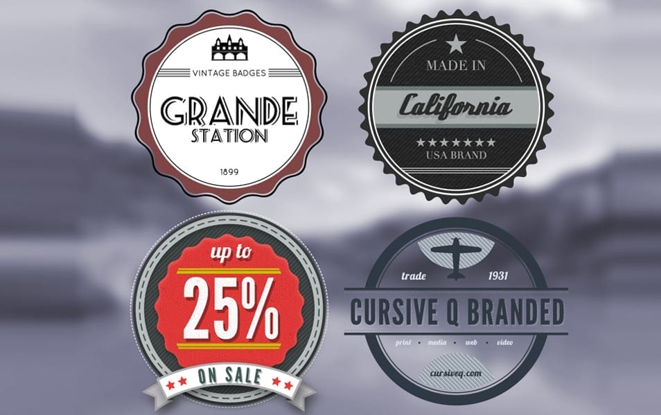 Vintage Retro Badges Vintage Retro Badges