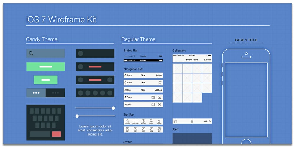 iOS7 Wireframe