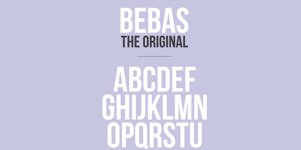 Latest Free Web Elements from January 2014 40 Bebas Neue Free Font