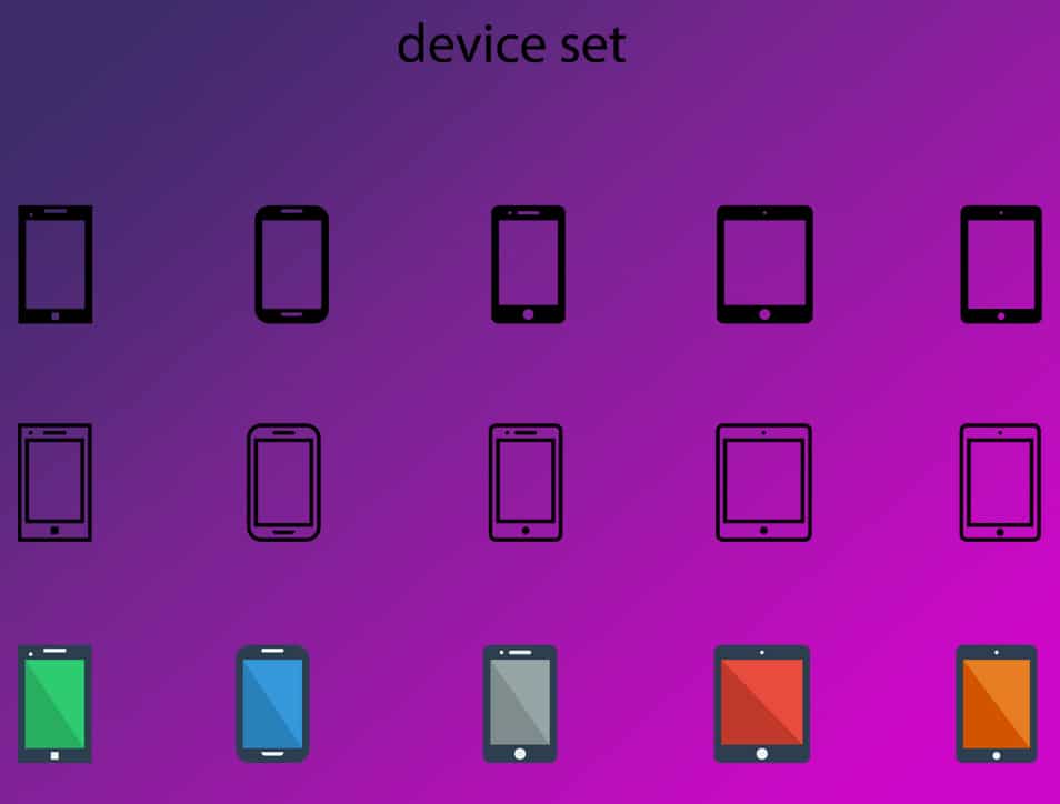 Device Icons PSD Device Icons PSD