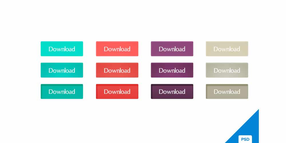 Latest Free Web Elements from January 2014 50 Download Buttons PSD