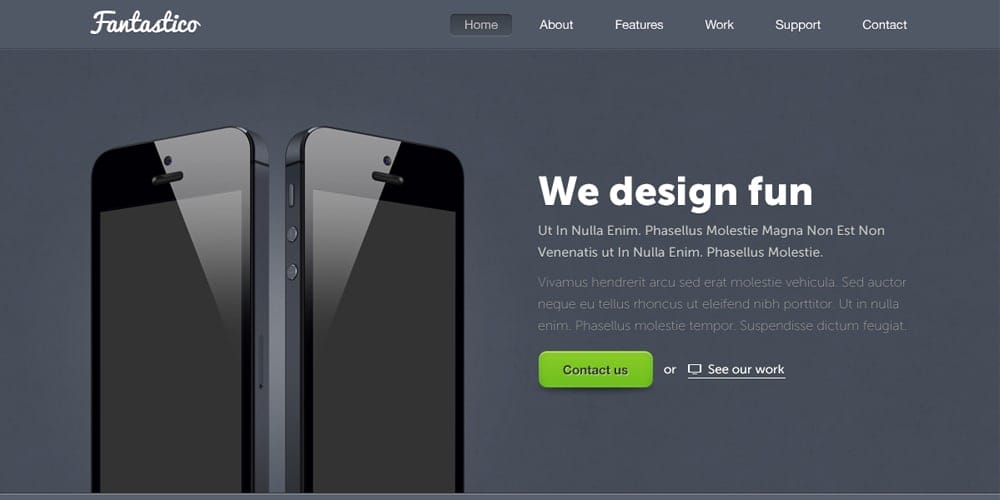 Fantastico Free Landing Page