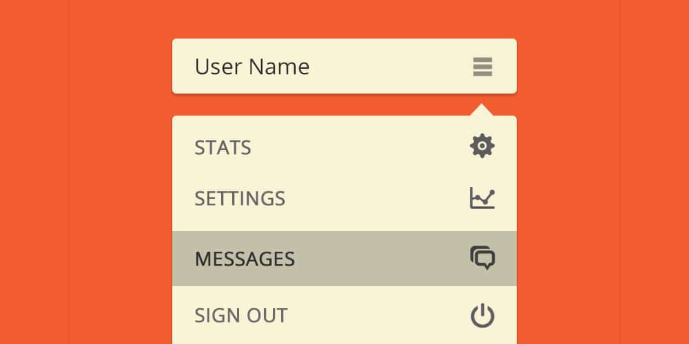 Latest Free Web Elements from January 2014 57 Flat DropDown
