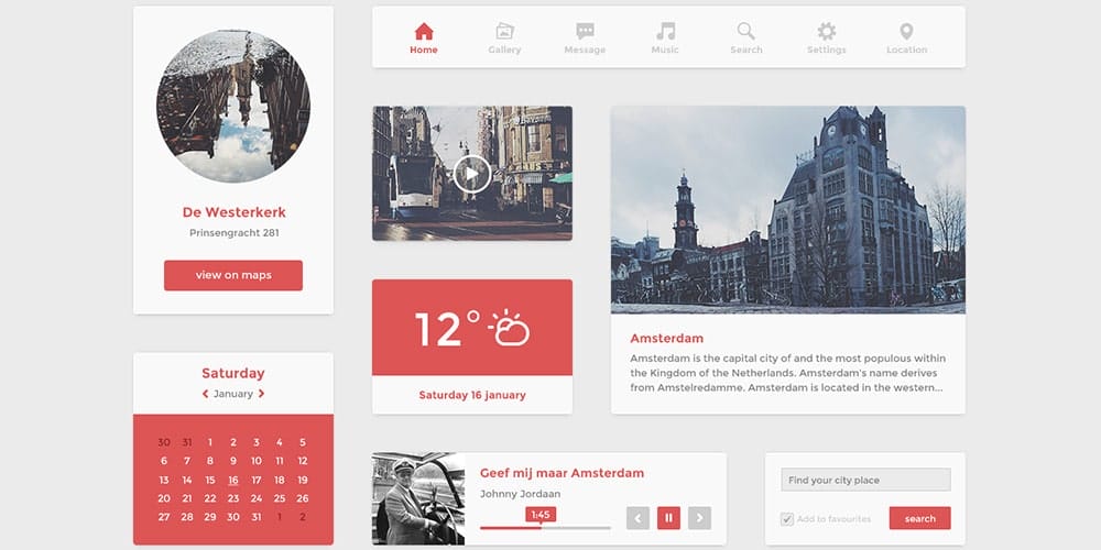 Latest Free Web Elements from January 2014 6 Flat UI Kit PSD
