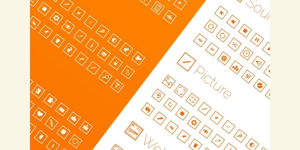 Latest Free Web Elements from January 2014 13 Free Square Icon Set