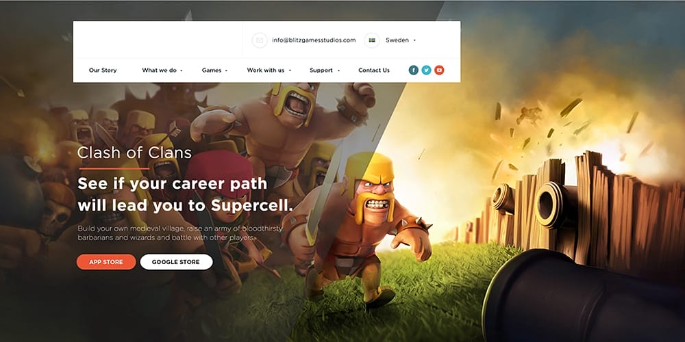 Gaming Landing Page PSD