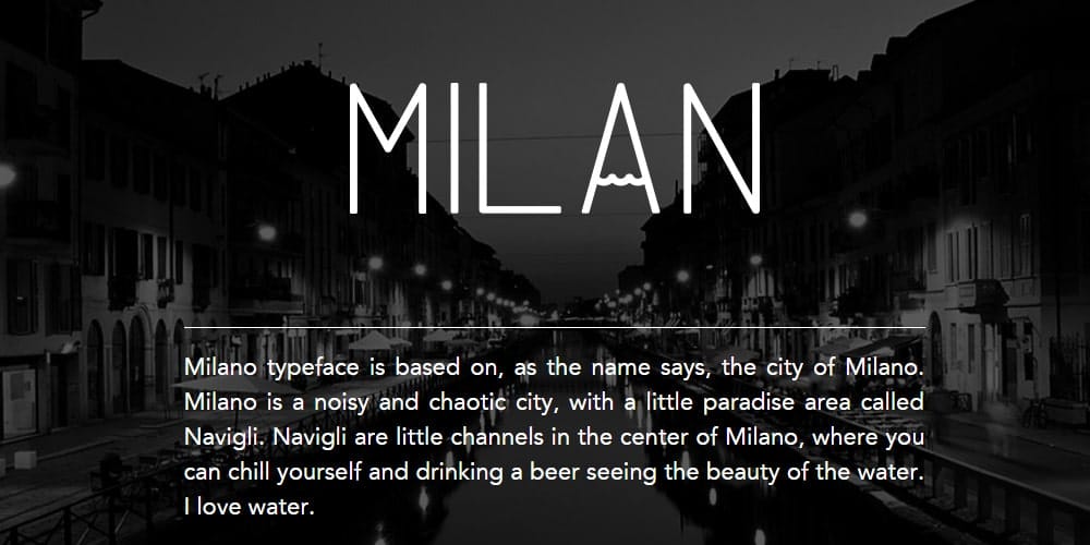 Latest Free Web Elements from January 2014 36 Milano Free Font