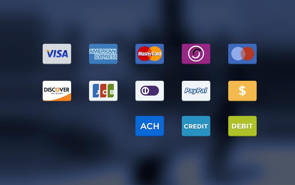 Payment options icons Payment options icons