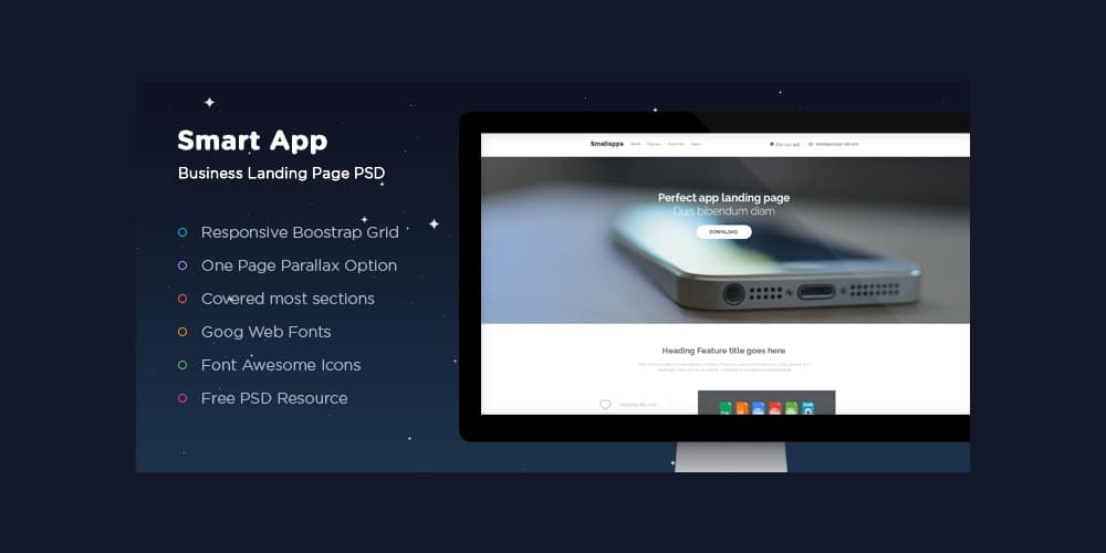 Smart-App-Landing-PSD