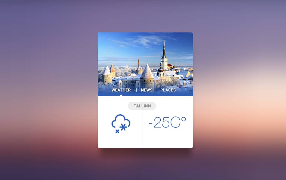 Tallinn Widget PSD Tallinn Widget PSD