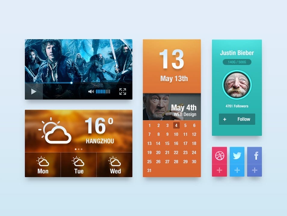 UI kit free psd UI kit free psd