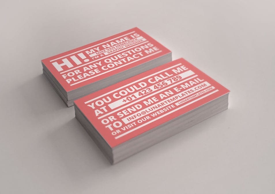 3 Free Business Card Templates 3 Free Business Card Templates