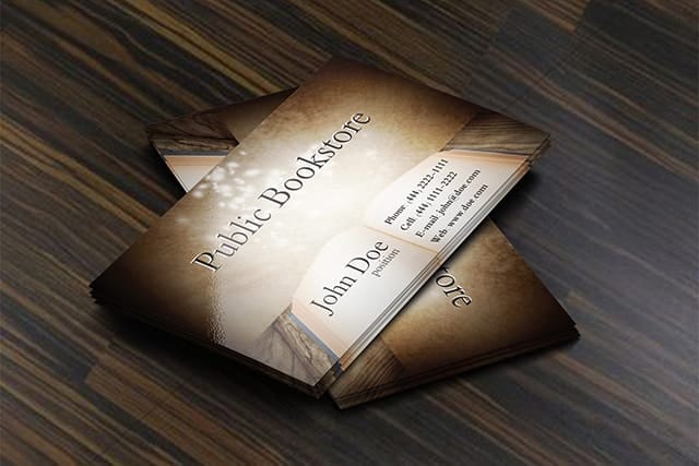 Bookstore Business Card Template Bookstore Business Card Template