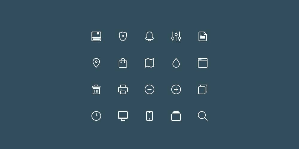 Buddha Line Icons Set