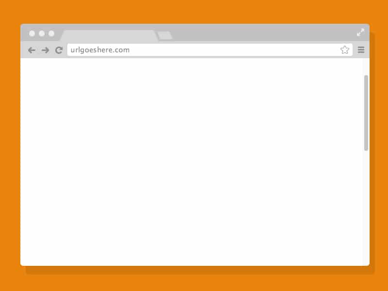 Chrome Browser Mockup PSD 