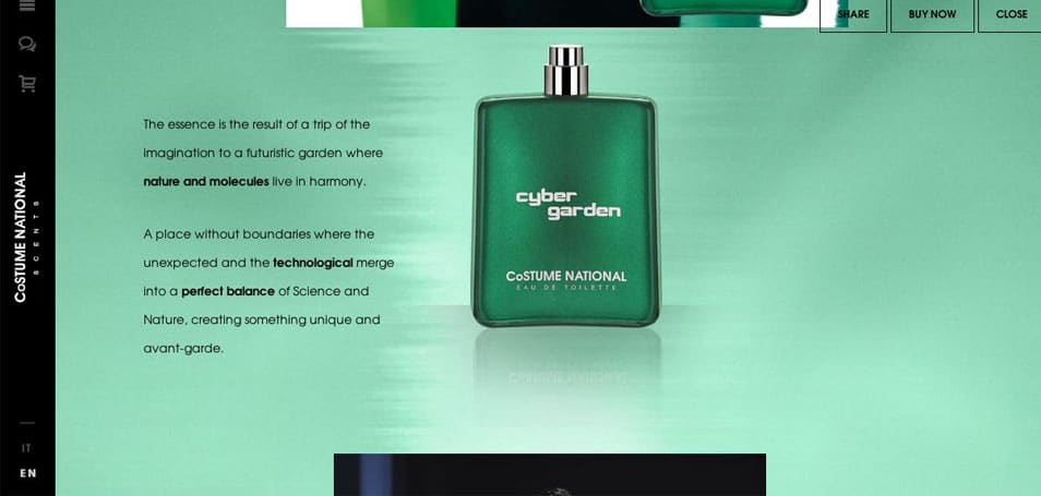 Inspiring Product Pages that Will Help Your Ecommerce in 2014 1 Costume National Scents