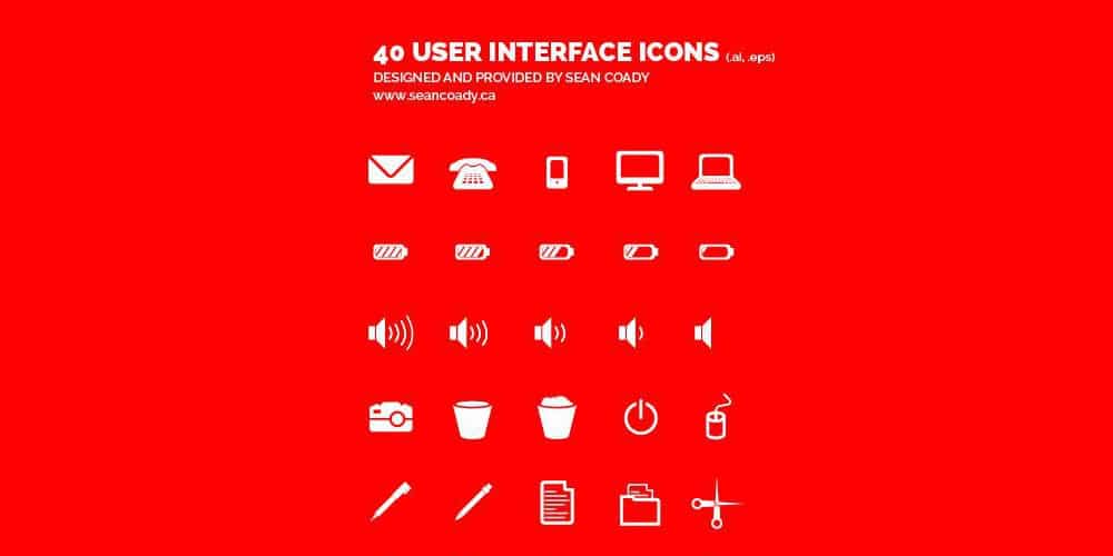 Latest Free Web Elements from February 2014 1 Flat and Solid User Interface Icons