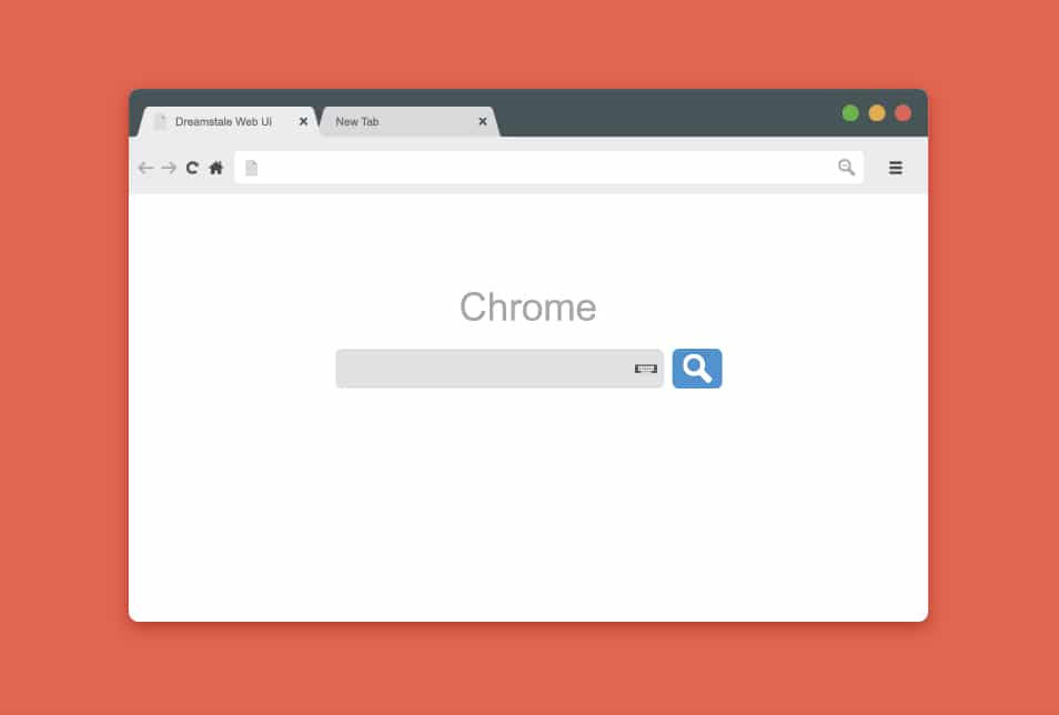 Free Chrome Browser PSD Mockup