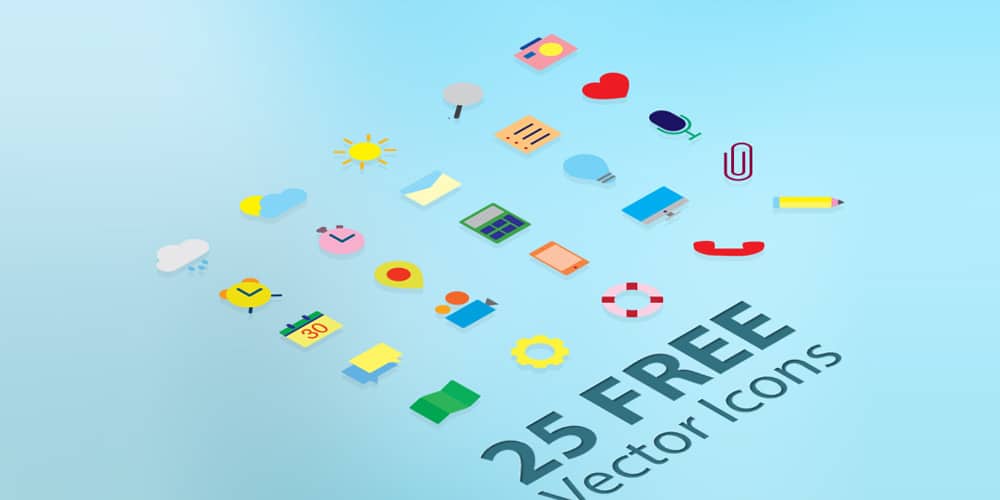 Latest Free Web Elements from March 2014 15 Free Flat Vector Icons