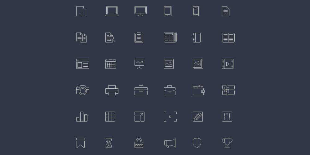 Free Line Style Icons