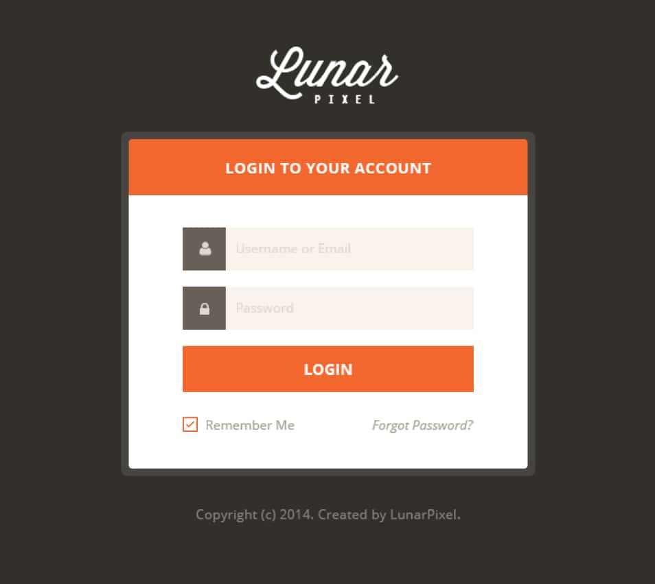 Free PSD Login Form Free PSD Login Form