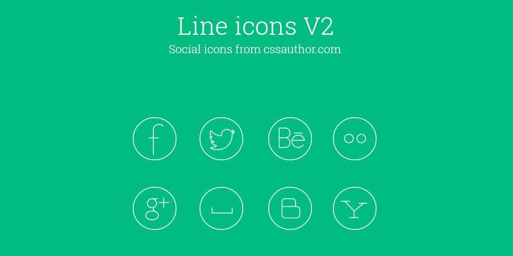 Latest Free Web Elements from February 2014 14 Free Social Media Line Icon Set PSD