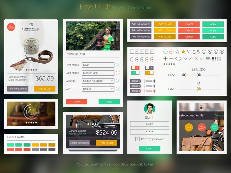 Free UI Kit PSD Free UI Kit PSD