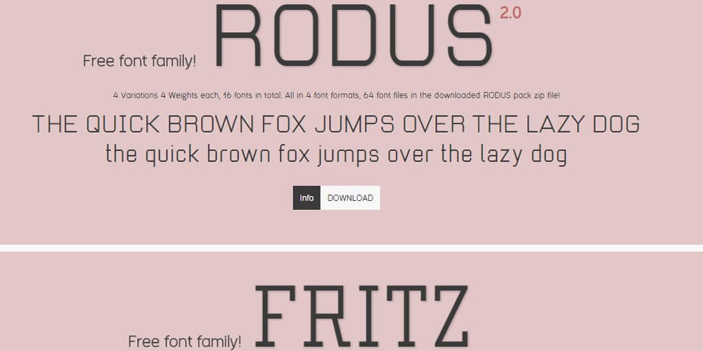 Latest Free Web Elements from March 2014 10 Fritz and Rodus Font