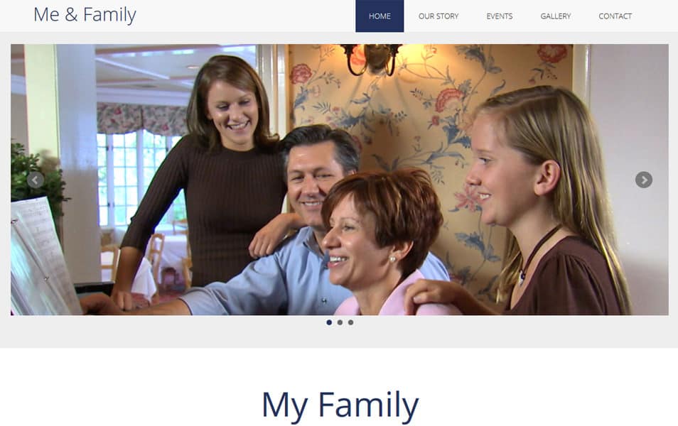 Me & Family MultiPurpose HTML Bootstrap Template