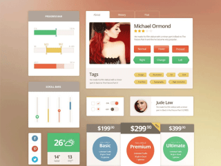 Metro Vibe UI Kit PSD