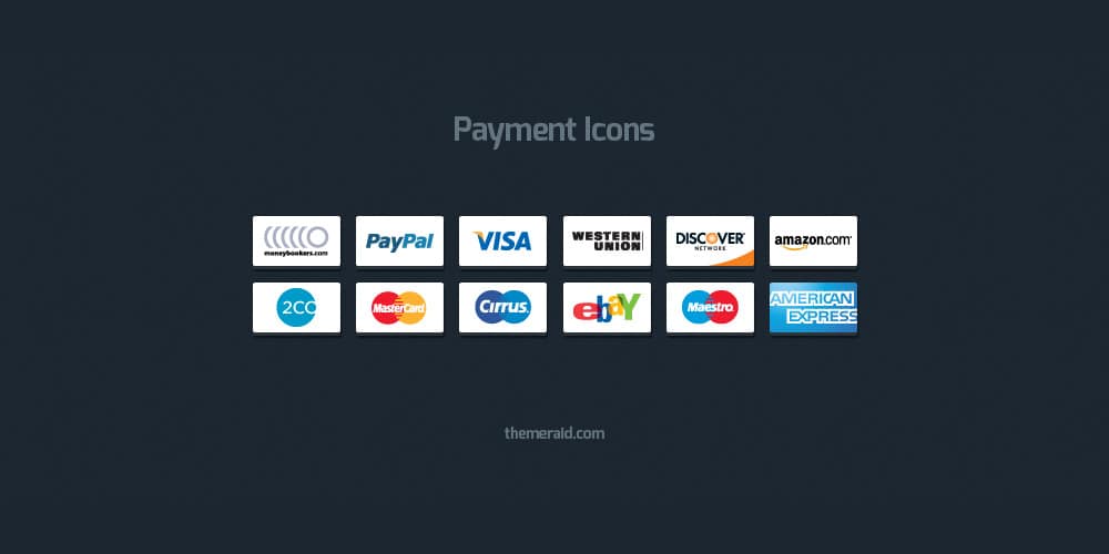 Latest Free Web Elements from March 2014 19 Payment Icons