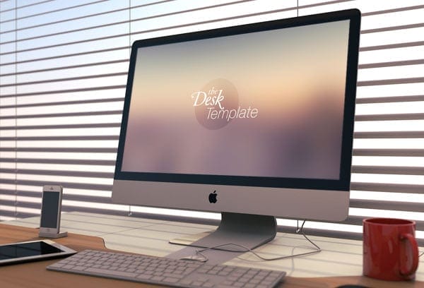 The Desk Template Apple PSD mockups The Desk Template Apple PSD mockups