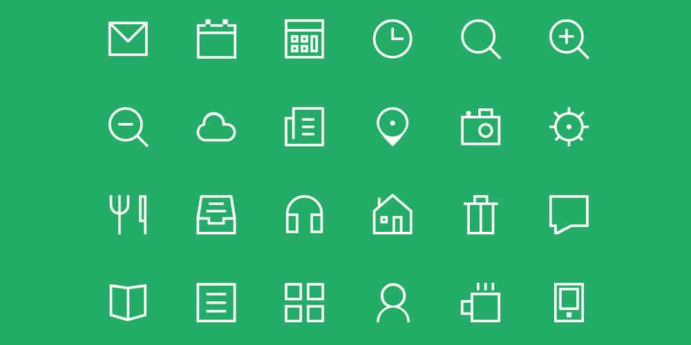 Thin Icon set