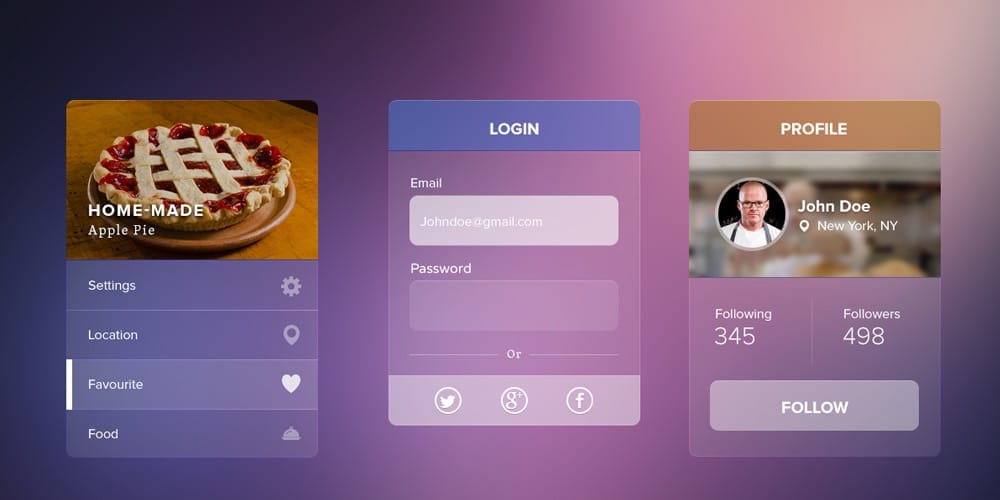 Latest Free Web Elements from March 2014 3 Transparent UI kit Free Psd