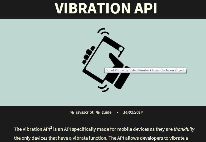 Vibration API Vibration API