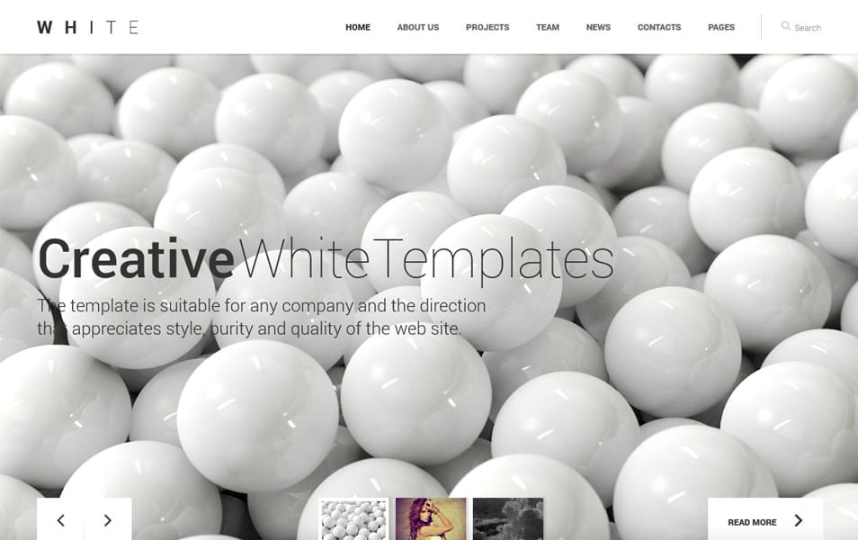 WHITE: One-Page HTML Theme