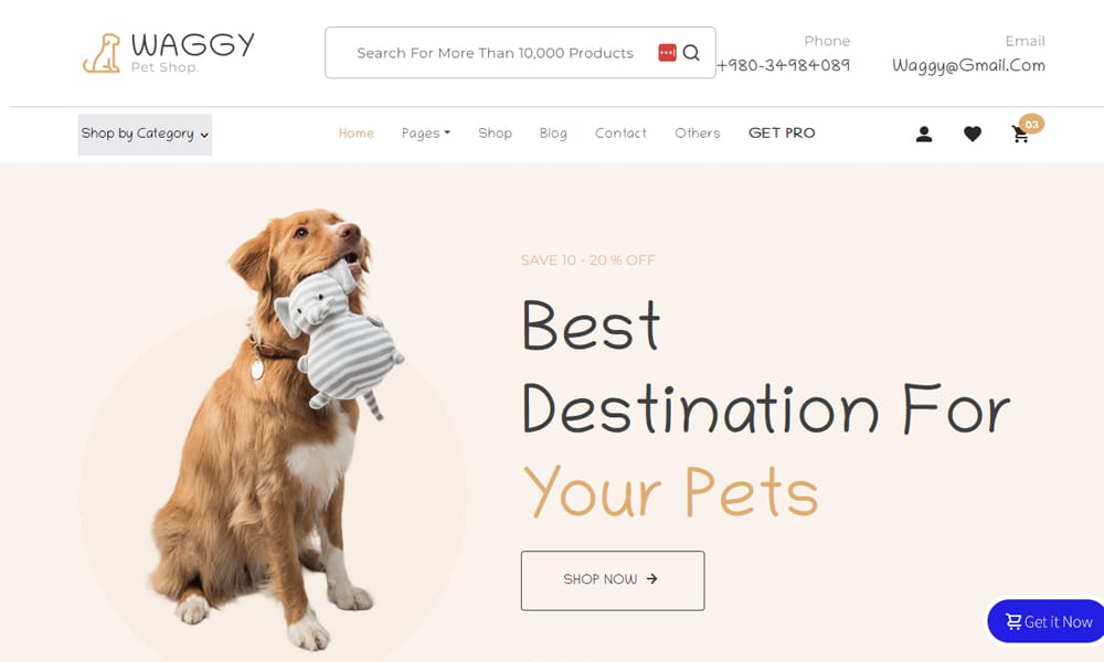 500+ Best Free Responsive HTML5 CSS3 Website Templates 172 Waggy