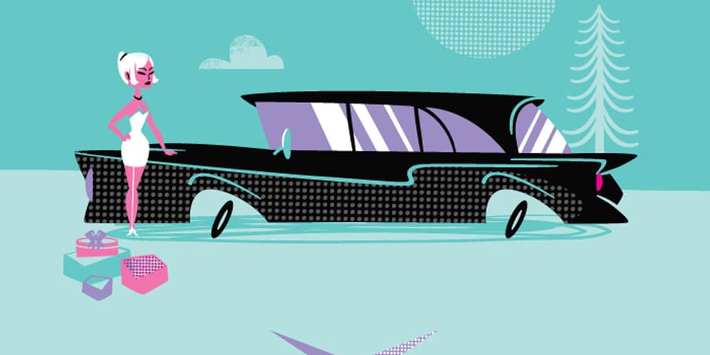Latest Adobe Illustrator Tutorials 337 50s Style Auto Advertisement