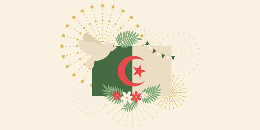 Latest Adobe Illustrator Tutorials 268 Algerian-Independence-Day-Illustration