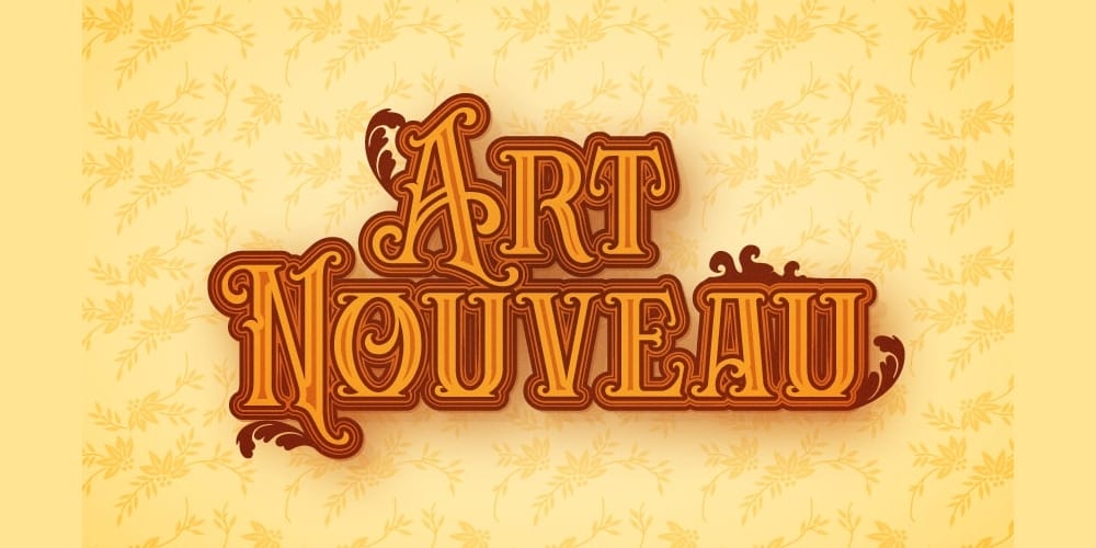 Latest Adobe Illustrator Tutorials 85 Art-Nouveau-Text-Effect