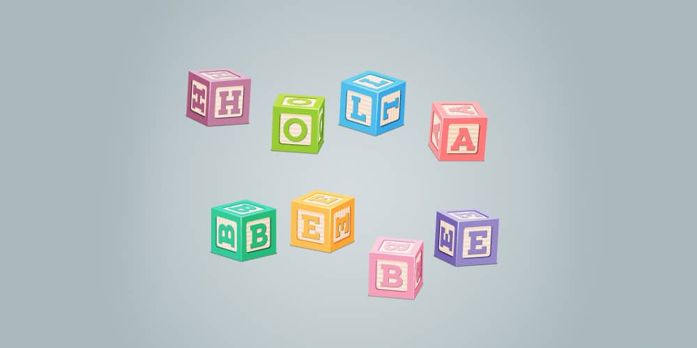 Latest Adobe Illustrator Tutorials 118 Baby-Block-Text-Effect