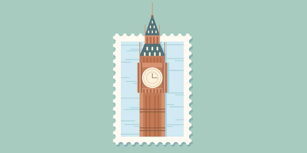 Latest Adobe Illustrator Tutorials 61 Big-Ben-Postage-Stamp