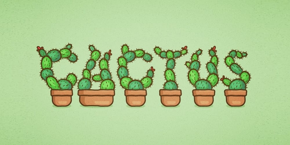 Latest Adobe Illustrator Tutorials 263 Cactus Text Effect