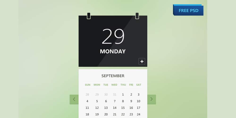 Calendar Free PSD