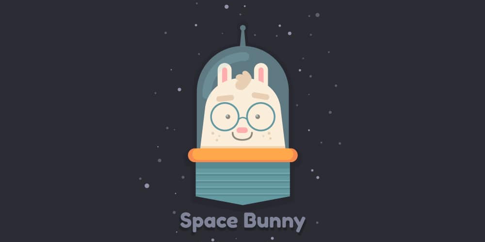 Latest Adobe Illustrator Tutorials 108 Cartoon-Space-Bunny