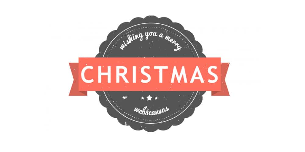 Collection of Latest Free UI Elements 10 Christmas Retro Badge PSD