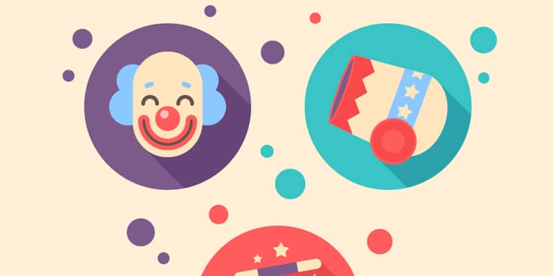 Latest Adobe Illustrator Tutorials 453 Circus Icons