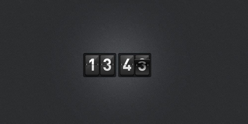 Collection of Latest Free UI Elements 24 Clock PSD