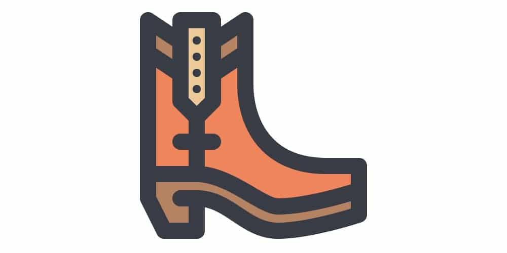 Latest Adobe Illustrator Tutorials 360 Cowboy-Boot-Icon